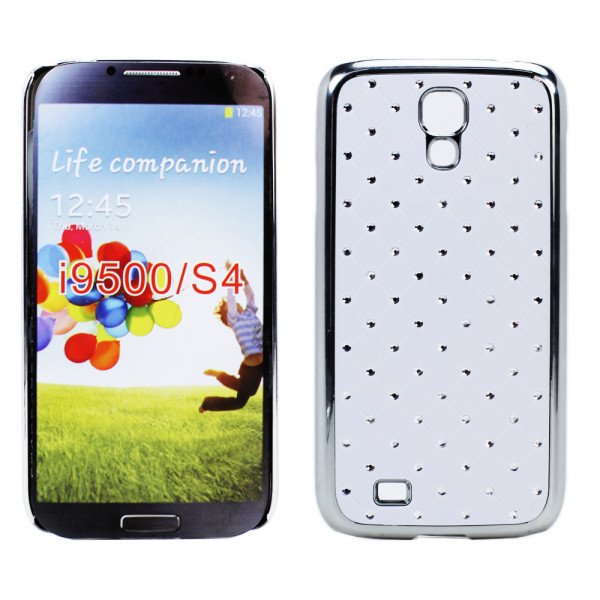 Wholesale Samsung Galaxy S4 Star Diamond Case (White)